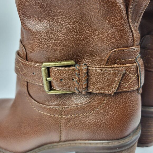 ZODIAC Women's Brown Goring Georgia Round Toe Block Heel Zip Riding Boot 8.5 M - Picture 4 of 12